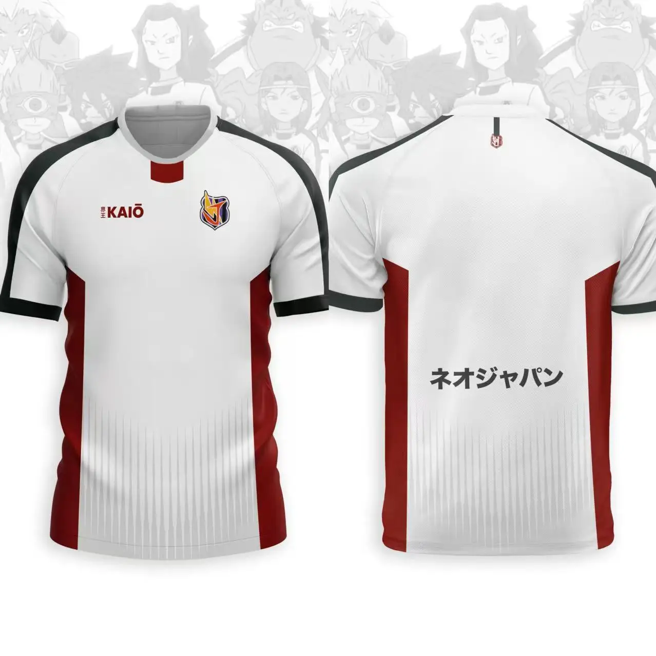 Японский футбол аниме Джерси Inazuma Eleven Kaio Одежда для мальчиков и девочек Спортивная повседневная дышащая быстросохнущая мотоциклетная одежда для ежедневных тренировок