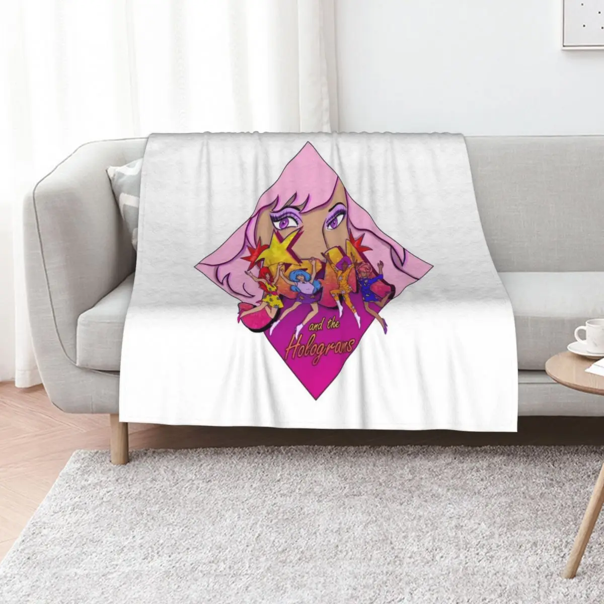 Jem and the Holograms - Jump! Throw Blanket Luxury St halloween Blankets Sofas Of Decoration Soft Beds Soft Large Blankets