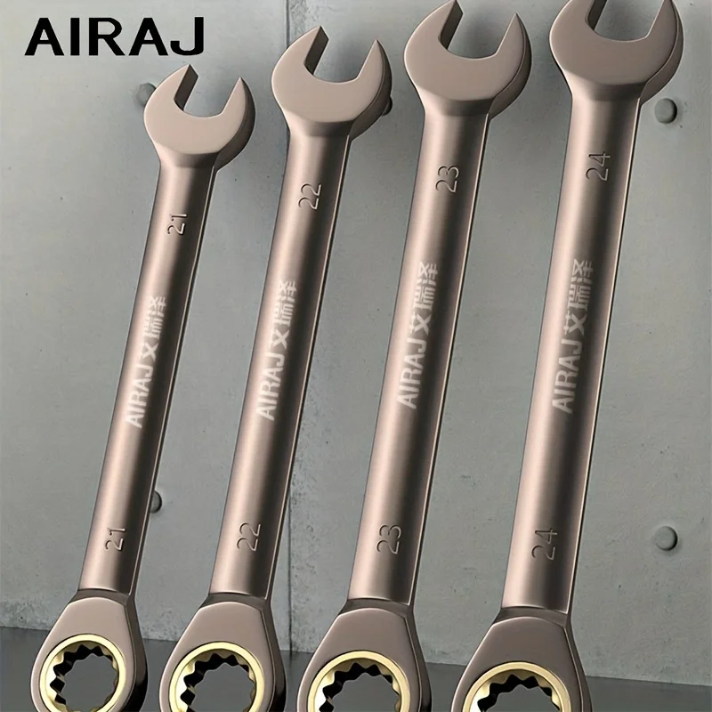 AIRAJ 6/8/10mm Strengthen Ratchet Wrench Car Repair Hardware Tools High Quality Universal Spanner for Narrow Spaces Hand Tools