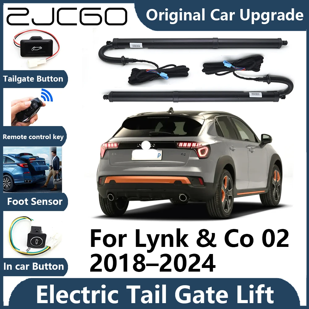 

ZJCGO для Lynk & Co 02 2018 ~ 2024 Автоматическая задняя дверь, электрическая подъемная опора задней двери, поддержка автомобиля, стойка задней двери