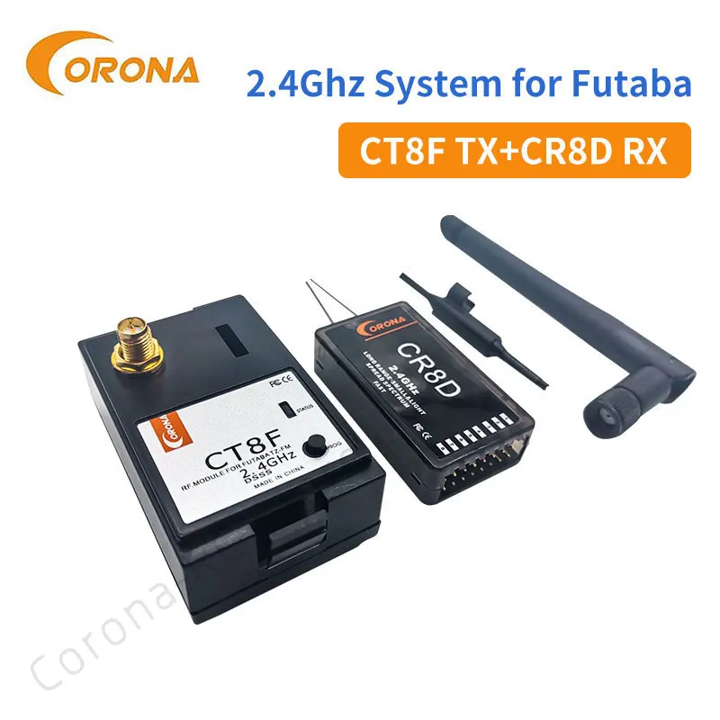 

2.4Ghz System Futaba Module Receiver CT8F+CR8D For Futaba CR8D V2 DSSS Receiver CT8F Futaba Transmitter RC Drones