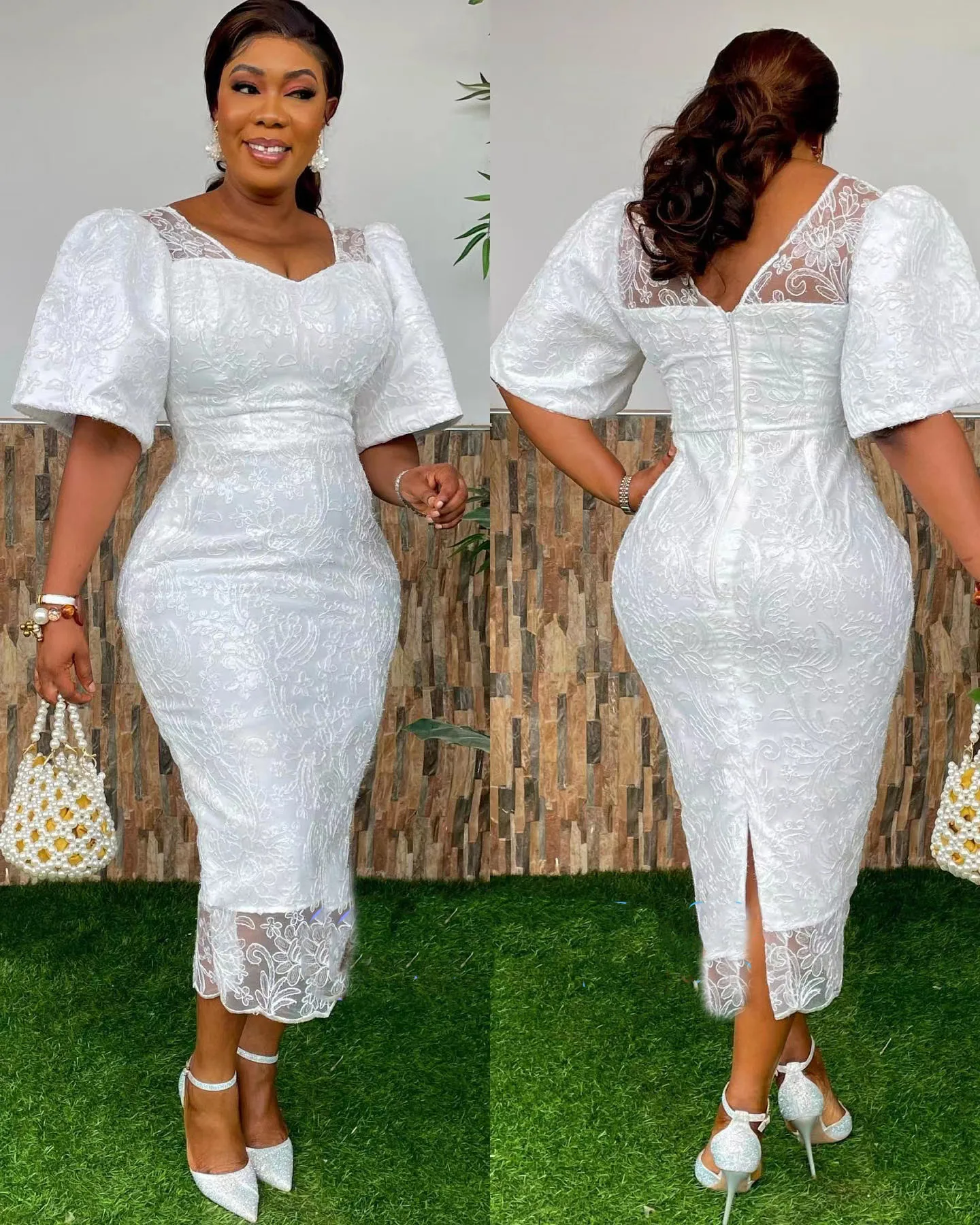 

New Style Classic African Women's Clothing Dashiki Fashion Stylish Christmas LACE Gauze Embroidery Party Lady Dress Free Size