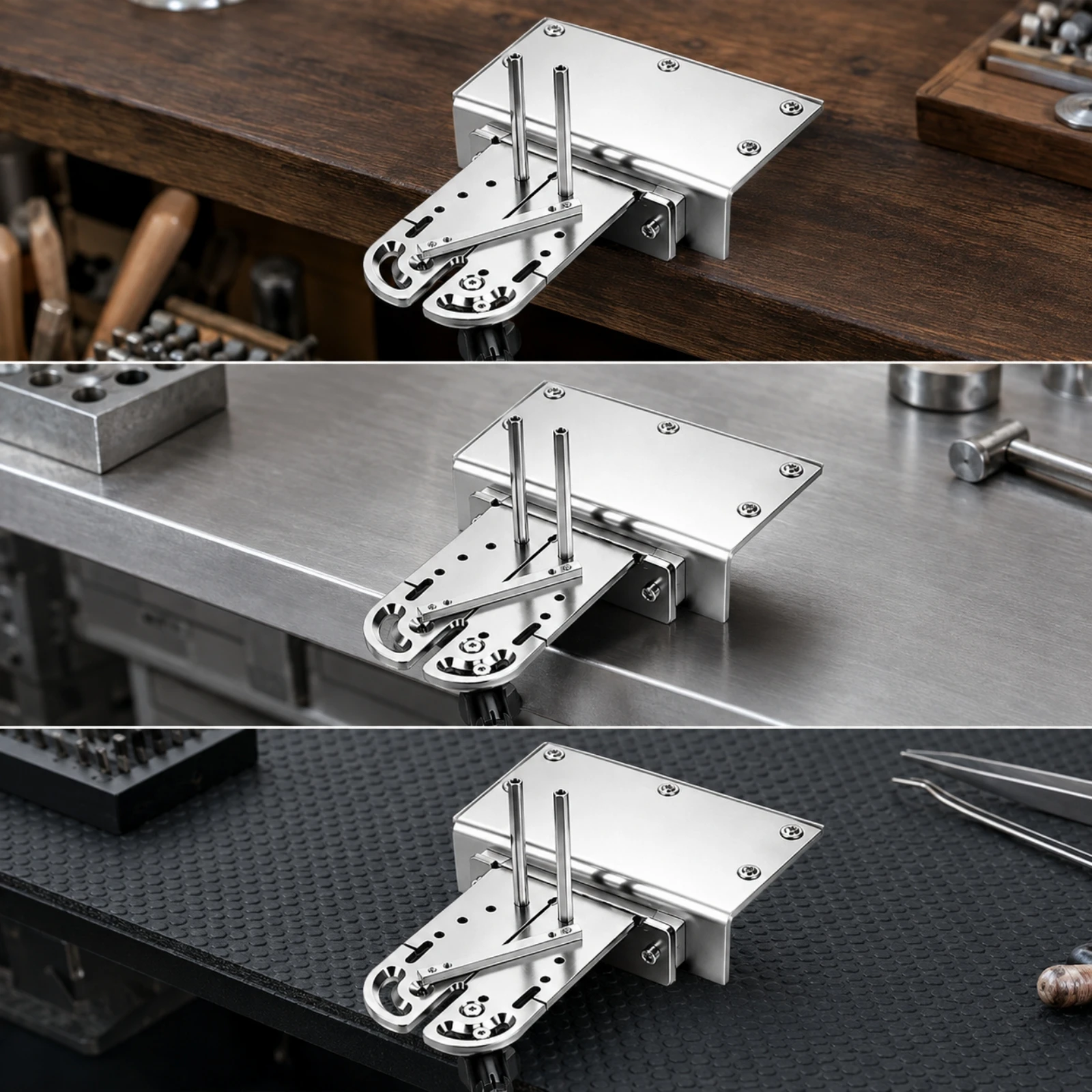 Metalworking Vise Compact Multifunctional Jewelry and Metalworking Bench Clamp for Metalworkers, Metal Shaping