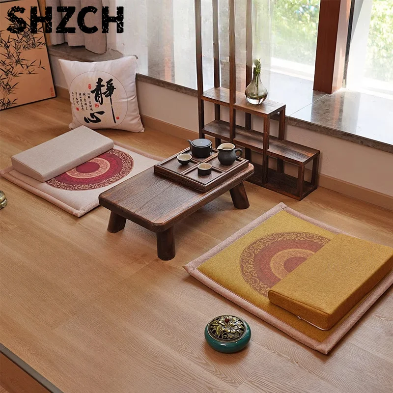 Double-Sided Meditation Cushion Eco-Friendly Thickened Yoga Mat Home Natural Coconut Kneeling Mat Multi-role Japanese Furniture