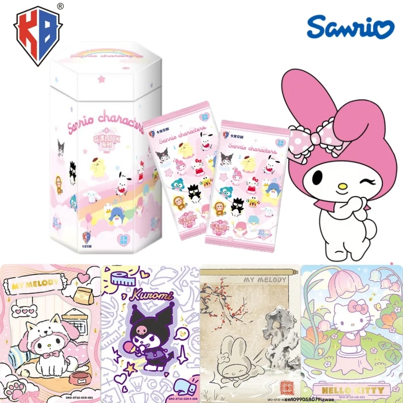 

KB Genuine New Sanrio Series Collection Card Polaroid Flower Lucky Issue 6 Hello Kitty Cinnamoroll Anime Peripheral Gift