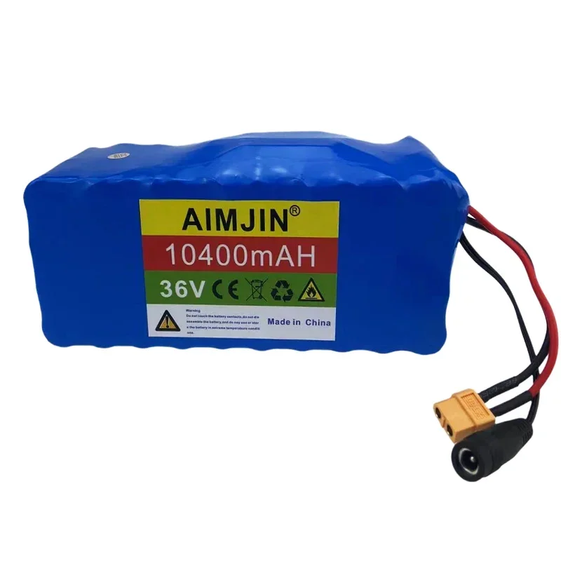 

18650 10S4P 36V 10400mAh Rechargeable Lithium-ion battery pack Suitable for electric scooterbalance vehicles battery replacement