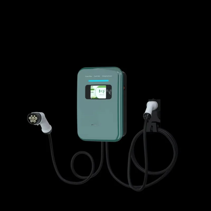 Customized Type 2 AC EV Charger 7Kw Wallbox Electric Vehicle Fast Charging Pile Wall-mounted Electric Car AC EV Charging Station