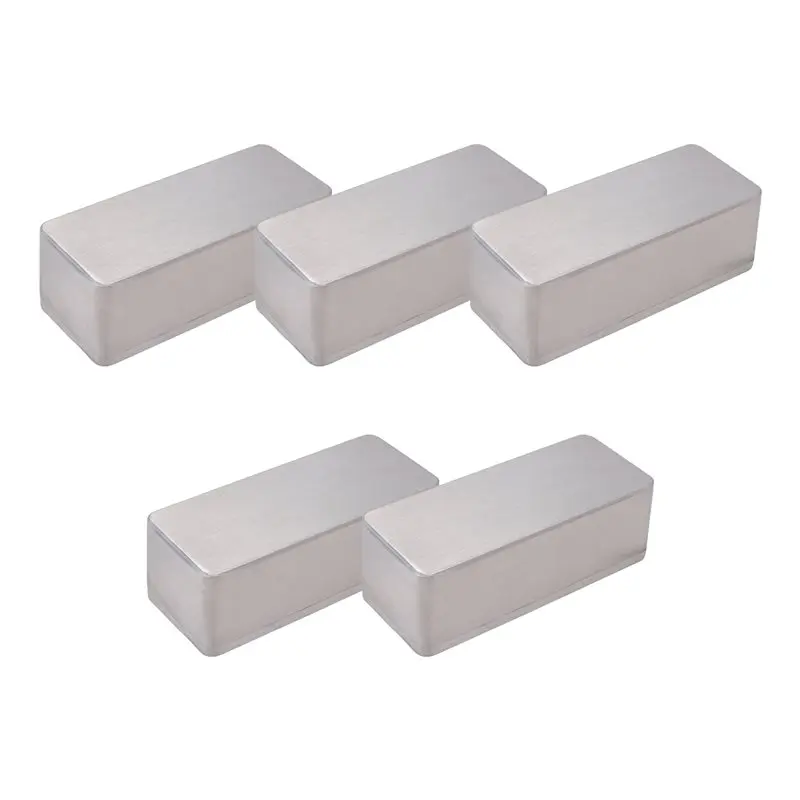 SYJZ 5 Pcs Guitar Effects Pedal Aluminum Stomp Box Enclosure for DIY Guitar Pedal Kit 1590A