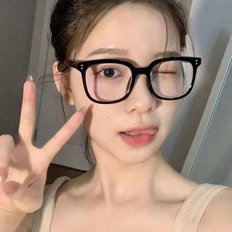 남녀공용 블루라이트 차단 안경테 오버사이즈 사각 뿔테 5 누적 판매 렝스 블루라이트 차단 안경 3color / 청광차단 시력보호안경