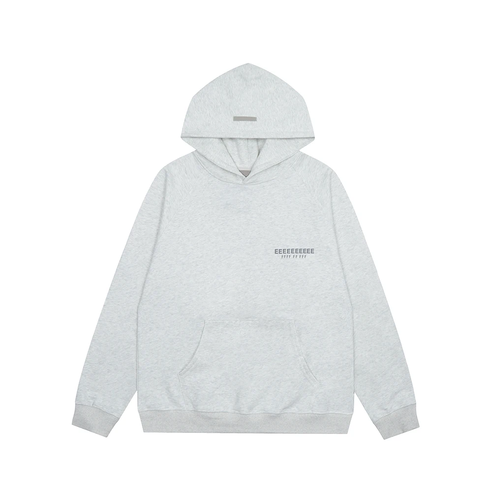 

24fw New Coloway 9th Collection Hoodie Fashion Trendy Brand Double Line 3M Reflective Letter Sweatshirts Loose Pullover Hoodies