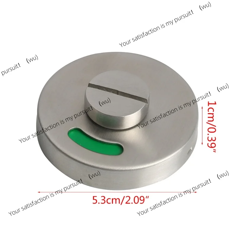 for Stainless Steel WC Toilet Door Lock Handle Knob Indicator Privacy Latch Bathroom Cabinet Pull Knot Hardware Accessories