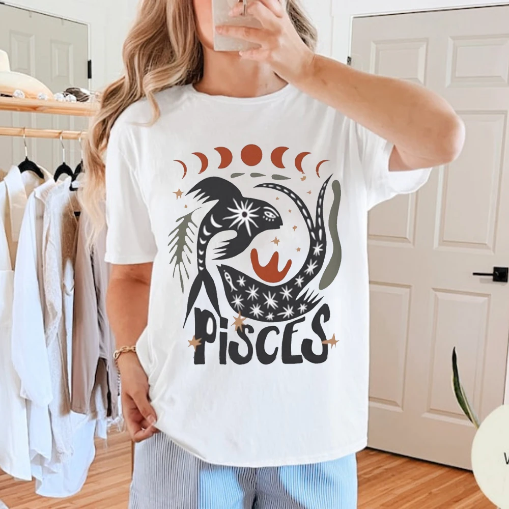 Pisces Tee Pisces Zodiac T-shirt Comfort Colors Tops Birthday Unisex Tee High Quality Cotton Tops Graphic T-shirts