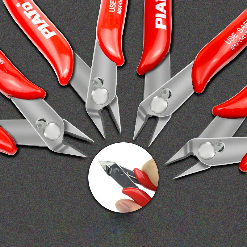 Imagem -02 - Fio Cortador Ferramenta Faça Você Mesmo Aparador de Corte Lateral Diagonal Cabo Multifunction Faça Você Mesmo Alicate Mão Mini Snips Flush Nipper Trimmer 170