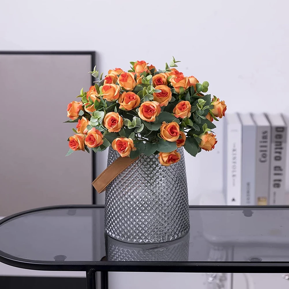 Floral Décor Artificial Flower 30cm Bunch Garden Home Decor Multi Colors Peony Silk Cloth Silk Rose Wedding Party