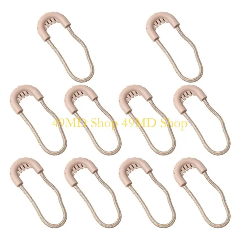 49MD Zipper Pulls Replacement Zipper Tab Tages Cord Extension Zip Fixer for Luggage