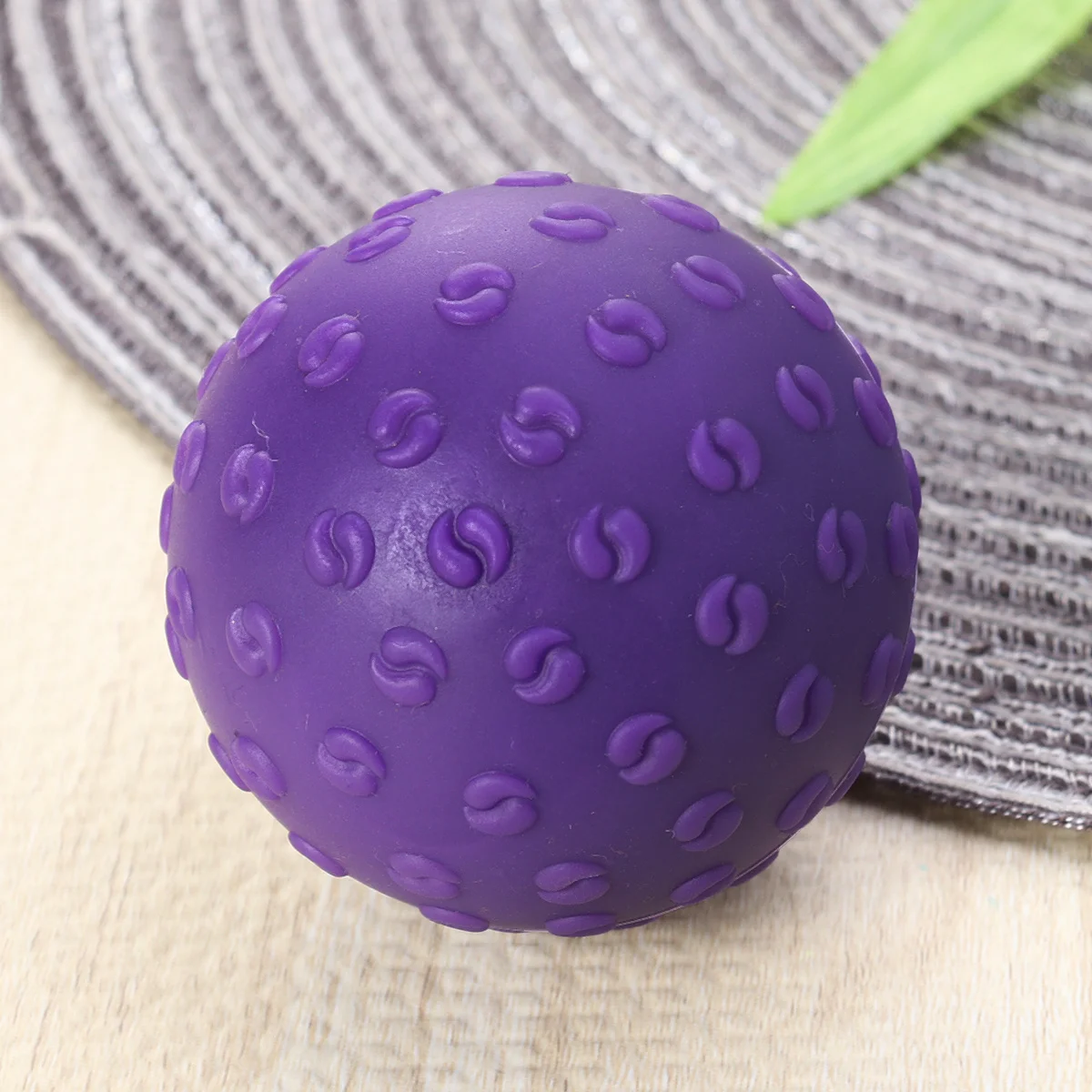 

Silicone Massage Ball Purple 65Cm Yoga Exercise Ball for Home Office Outdoor Full Body Workout Stability Training Fitness Tool