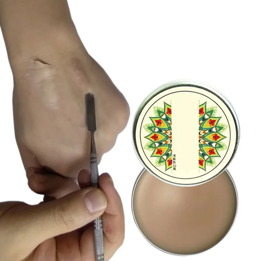 

1 Box 60G Scar Wax Kit Premium Formula for Realistic Halloween Wounds Special Effects Makeup Mud Skin Prosthetics Props