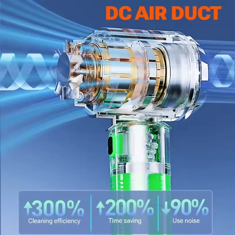 مكنسة كهربائية للسيارة من Xiaomi Youpin، شفط قوي، مكنسة كهربائية لاسلكية محمولة باليد، ماكينة تنظيف جديدة