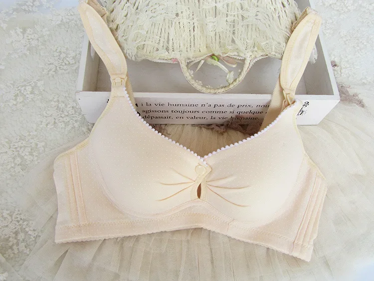 B C D 컵 임산부 수유 브라, 모유 수유 브라, 임산부 모유 수유 의류, 면 푸시 업 속옷