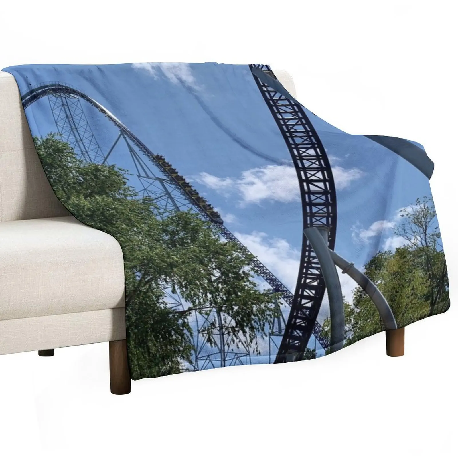 Millennium Force Throw Blanket for sofa Custom valentine gift ideas Cute Plaid manga bed plaid Blankets