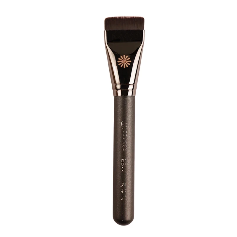 FB11 cepillo de base de cabeza plana pelo de fibra suave cepillo de base profesional cepillo de aseo detalle herramientas cosméticas