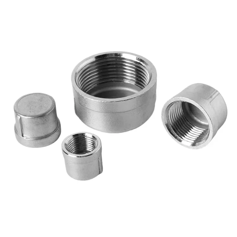 NPT Female Thread End Cap 201 304 316 Stainless Steel Pipe Fitting for Water Gas 1/8
