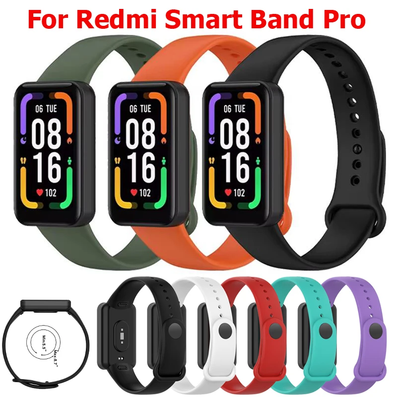 Original Strap For Redmi Smart Band Pro Bracelet Replacement Watchband For Xiaomi Redmi Band Pro Soft Silicone Sport Band Strap