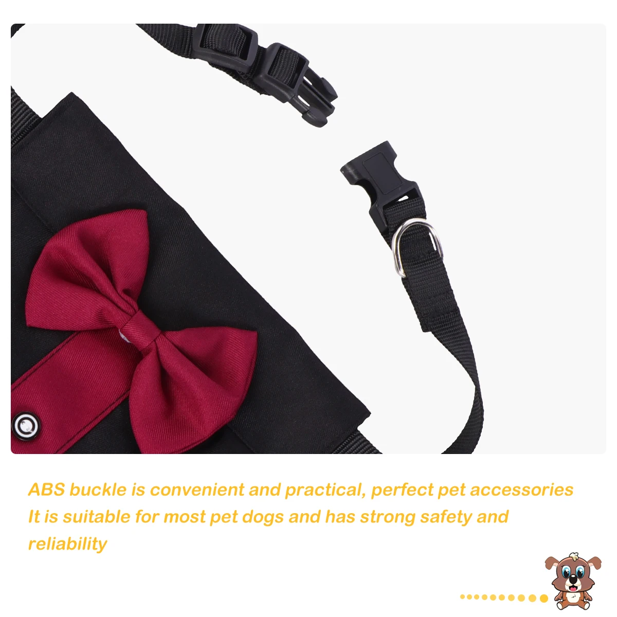 

1 set Pet Bib Collar for Dogs Durable Cotton Scarf Bandana Drool Protector Waterproof Easy Clean Fashionable Comfortable Dog