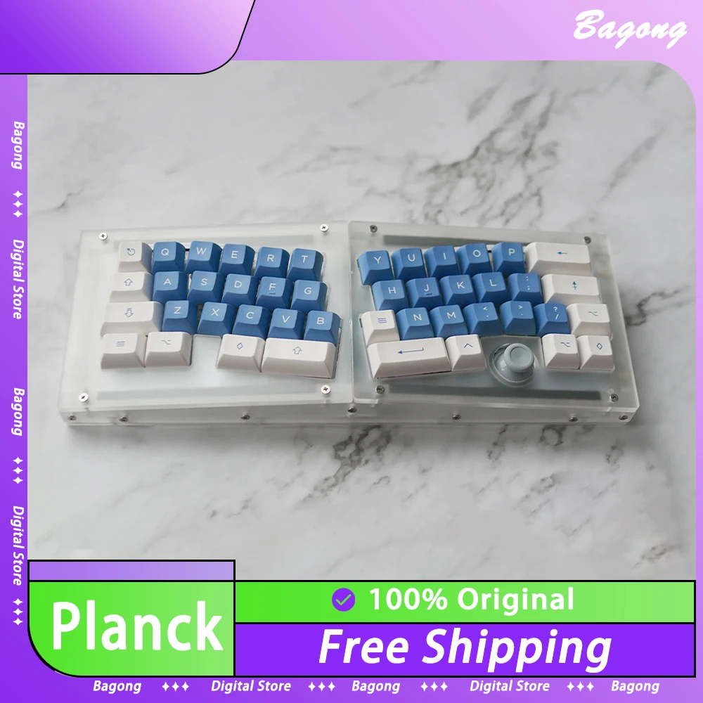 

Planck collocation keyboard 40% Keyboard Kit Ergonomic Hot-swap Customized Gaming Keydous Kit Libra Mini Mechanical Keyboard