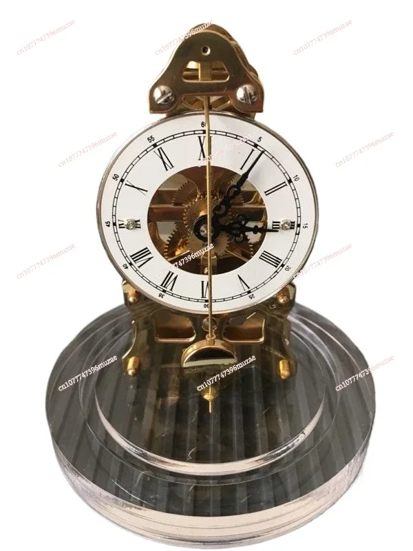 All Copper Movement Mechanical Clock, All Metal Decorative Clock, Viewing Perspective Table Clock, Clock Accessories