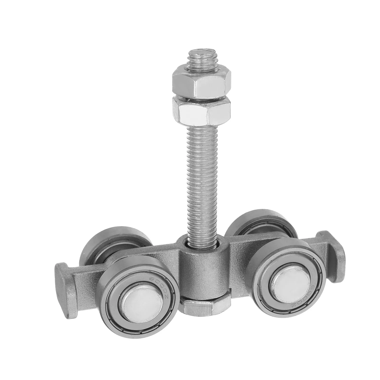 

Steel Sliding Door Track Roller Heavy Duty Quiet Gliding Barn Door Hardware Trolley Indoor Outdoor Room Partitions Office