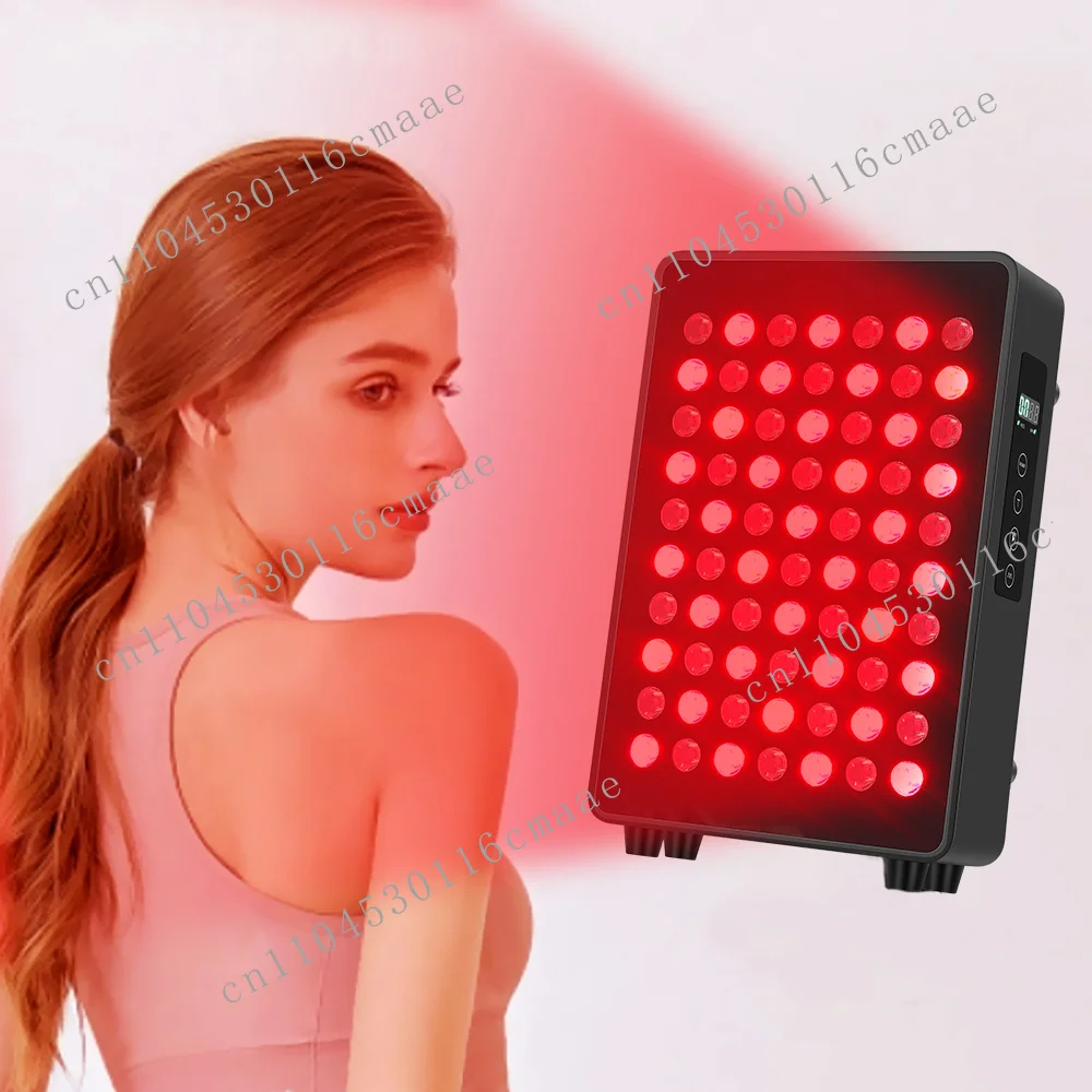 Multi-wavelength red light treatment light, with 70 LED lights, 0-30 minutes timing control, aluminum alloy material