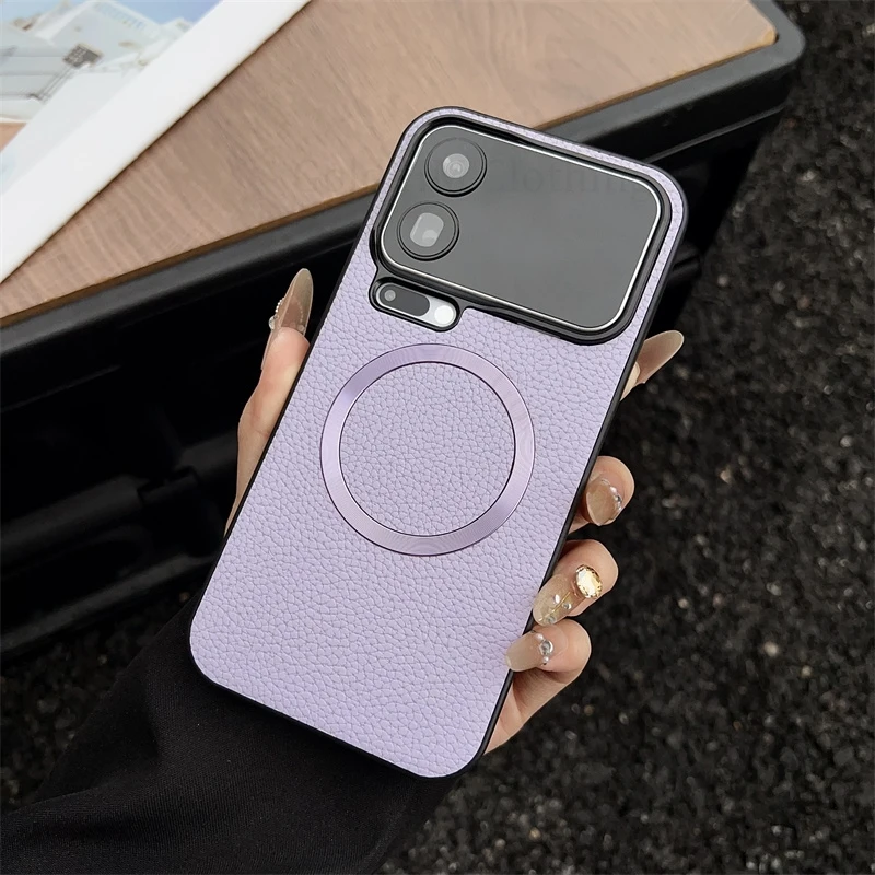 

Wireless Charging Cover Leather Phone Case For Xiaomi 17 Pro Max Soft TPU Bumper Cover For Xiaomi 17 Pro Max mi17Pro For Magsafe