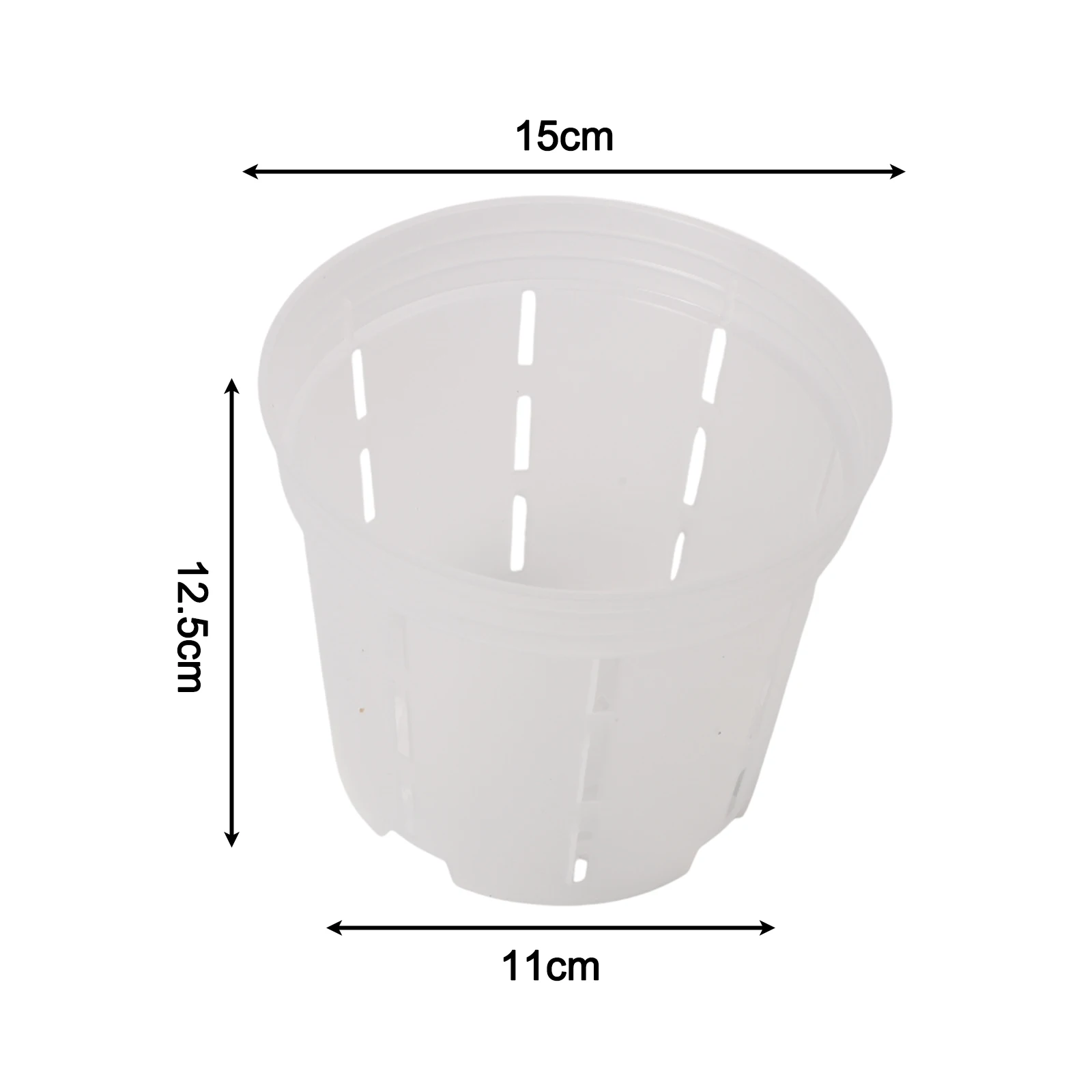Breathable Plastic Pot Root Control Pot Growth Monitoring Indoor Outdoor Use Optimal Air Circulation 10 Piece Set