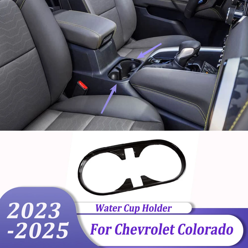 

Car Interior Aceessories Rear Front Water Cup Holder Cover Frame Panel For Chevrolet Colorado 2023 2024 2025
