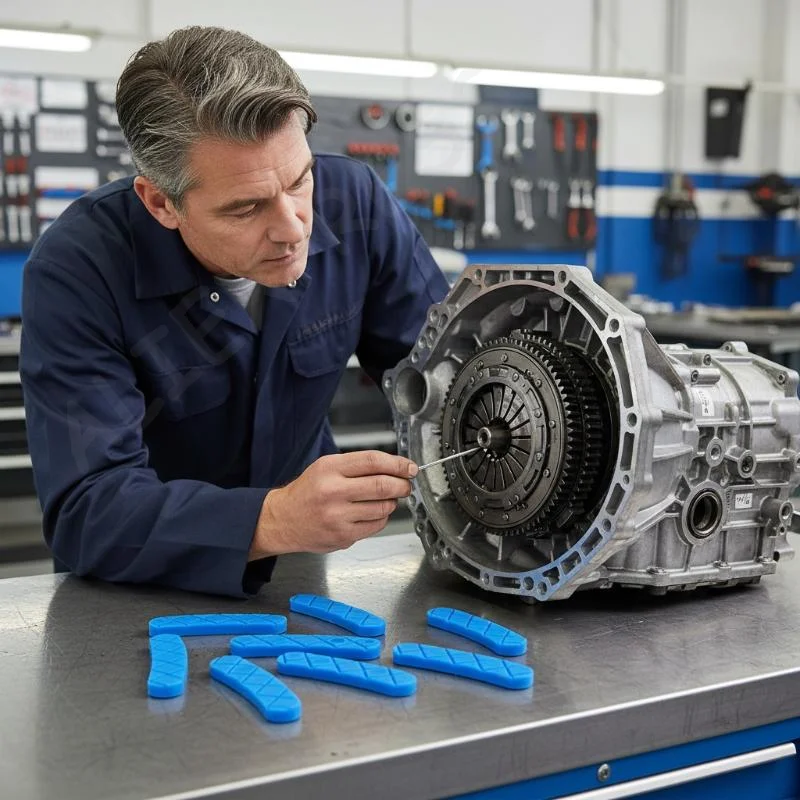 

New 9PCS MPS6 6DCT450 Transmission Clutch Rubber Thrust Washer Kit Transmission Buffer Blocks Gasket