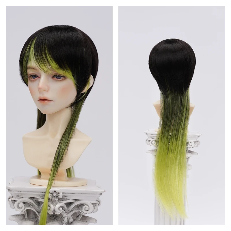 BJD doll wig suitable for 1/3 1/4 1/6 size wig extra soft silk long wolf tail color matching BJD doll wig 1/3 doll accessories