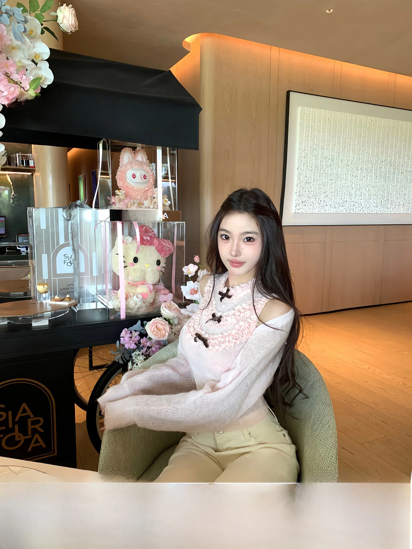 

OYFF Fannan ort Sve Knitted Cardigan Set Women's Soft Nylon Acrylic Polyester Wool Blend Open Front Girl's Sle Ciwalk