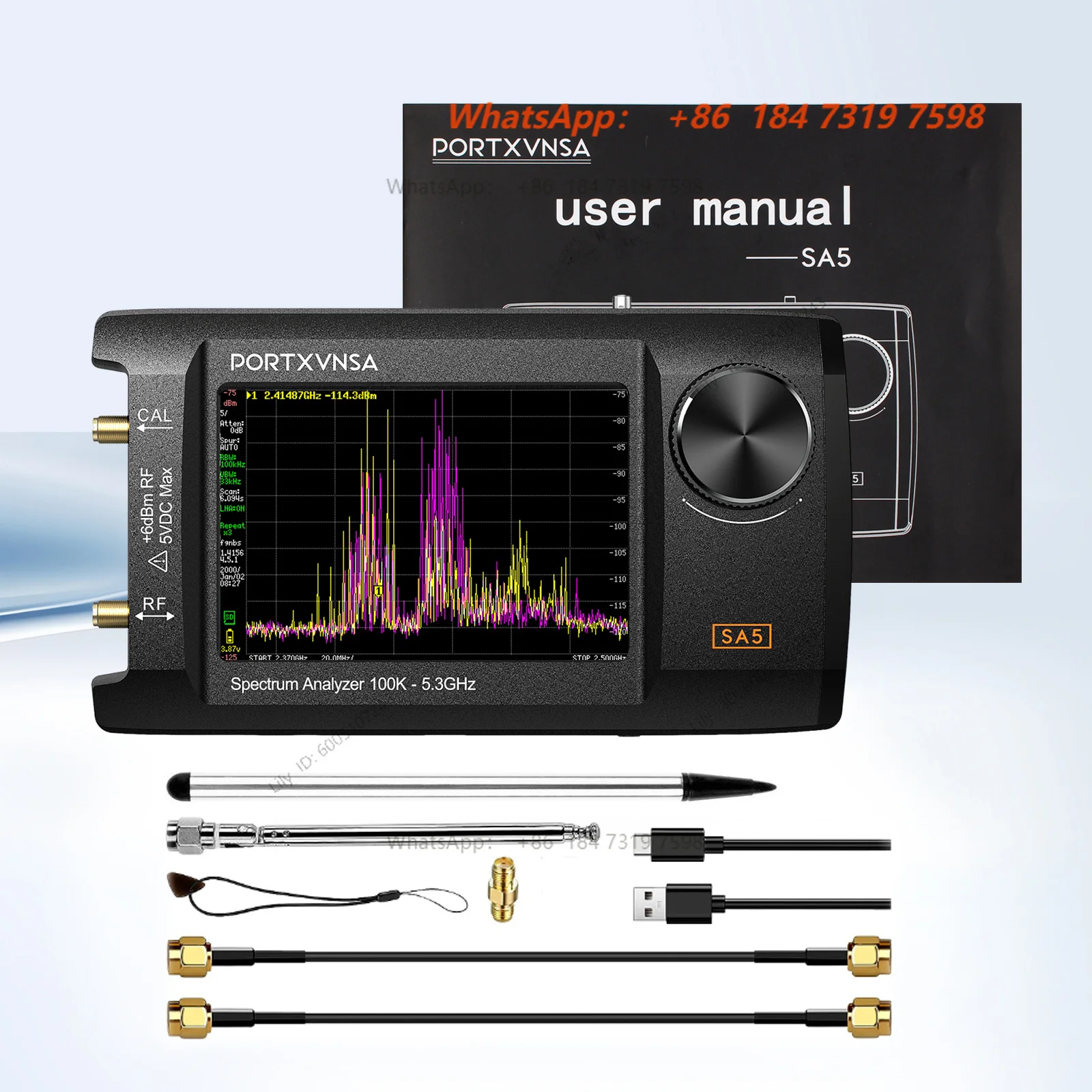 SA5 Multifunctional Handheld S - Signal Generator Spectrum Analyzer recension och pris