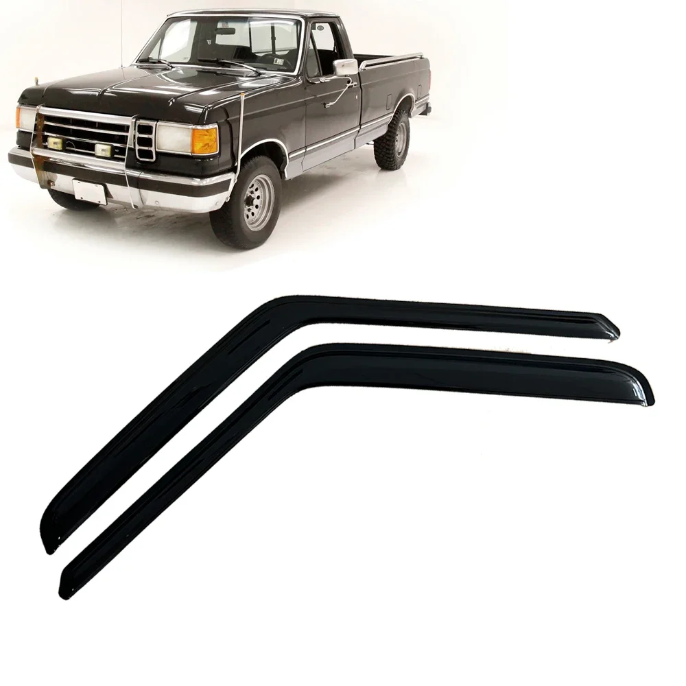 Window Visor for FORD F-150 F-250 F-350 Standard Cab Regular Cab Pickup 1980-1990 1991 1992 1993 1994 1995 1996 F150 Rain Guards