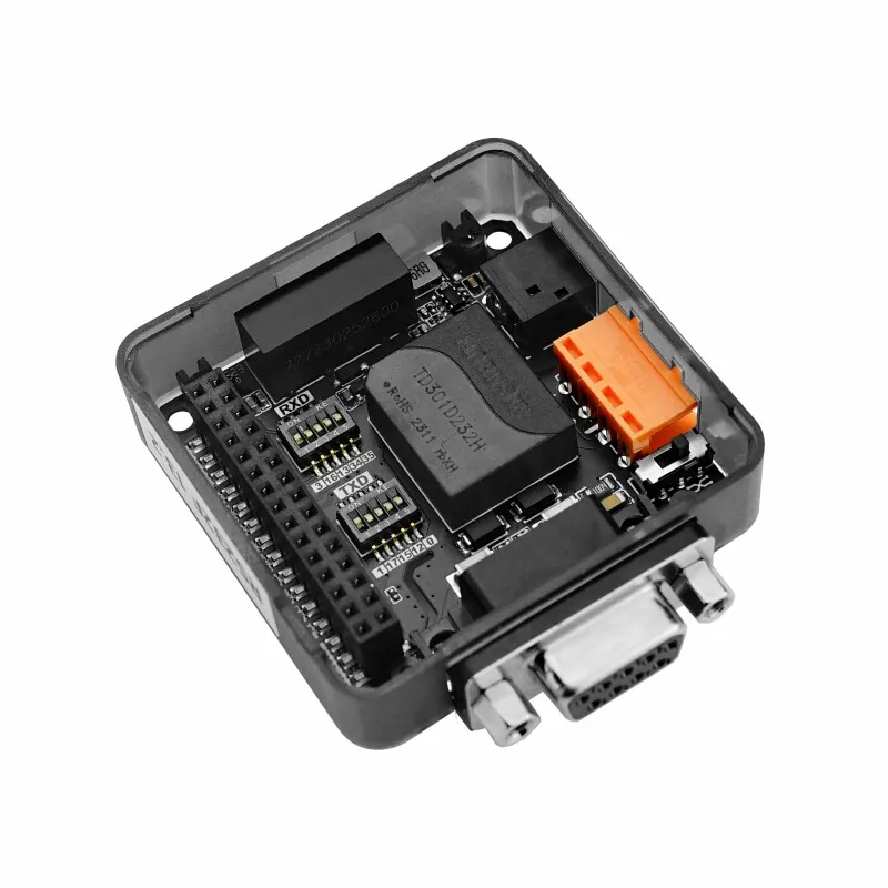 M5Stack Official RS232F Serial Communication Module with Isolation Mother Head DB9 Interface for Industrial Use