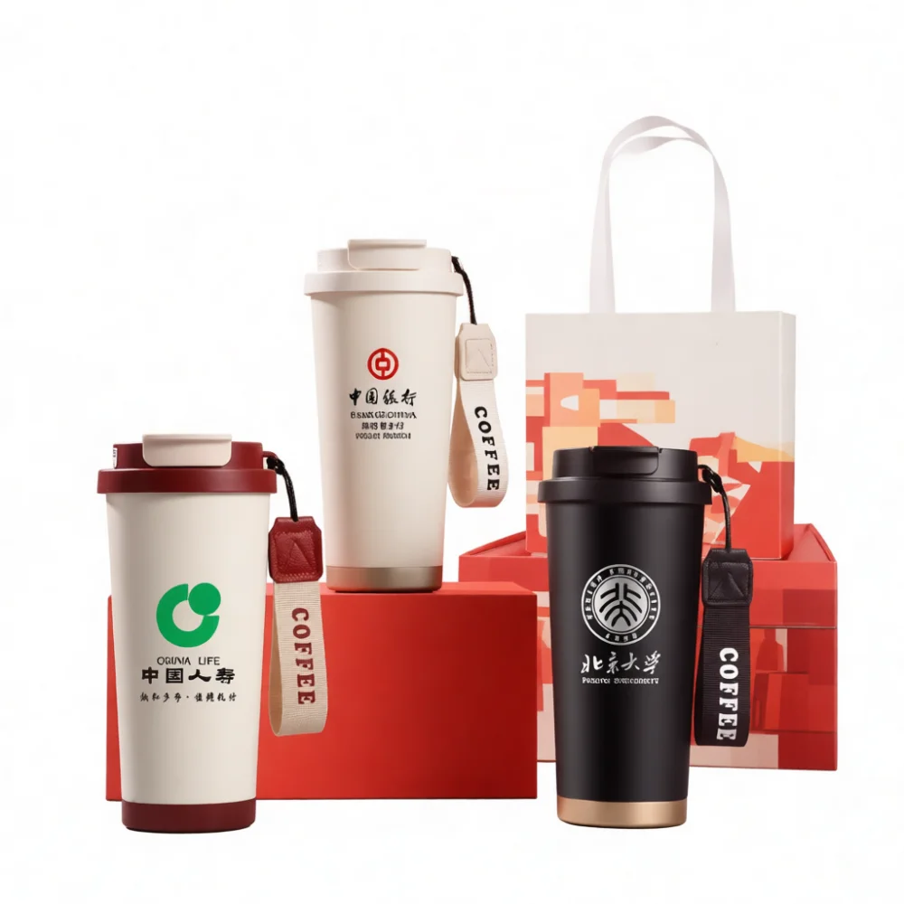 Double Walled 316 Stainless Steel Coffee Mug Vacuum Insulated Travel Bottle Leakproof Lid For Office Home Commuter Business Gift