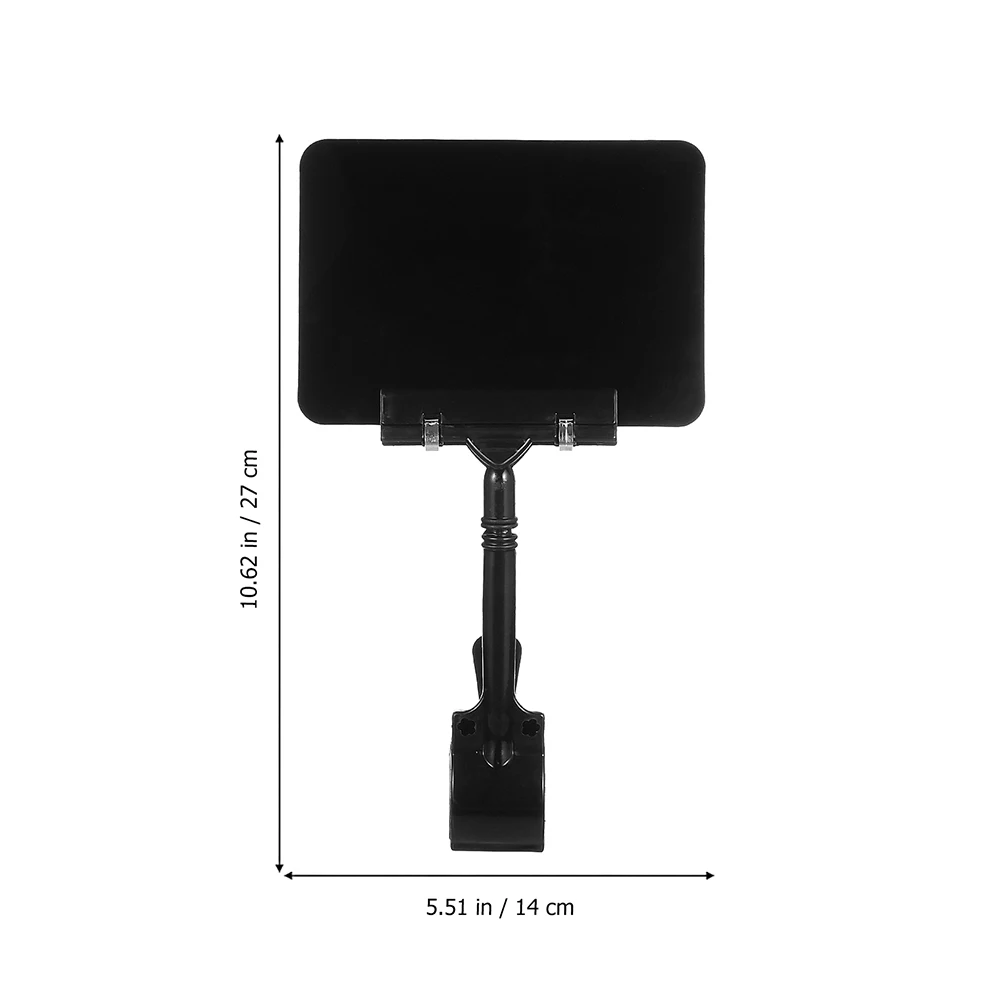 

4Pcs Price Tag Holder Clip ABS Material Lightweight Label Display Stand for Merchandising Food Signs Advertising Display