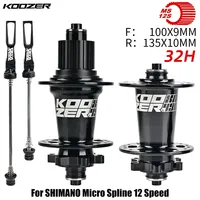 KOOZER XM490 PRO Mountain Bike Hub Stainless Steel Axle 32 Holes 6 Pawls 72 Clicks MS micro spline 12 Speeds Bicycle hubs