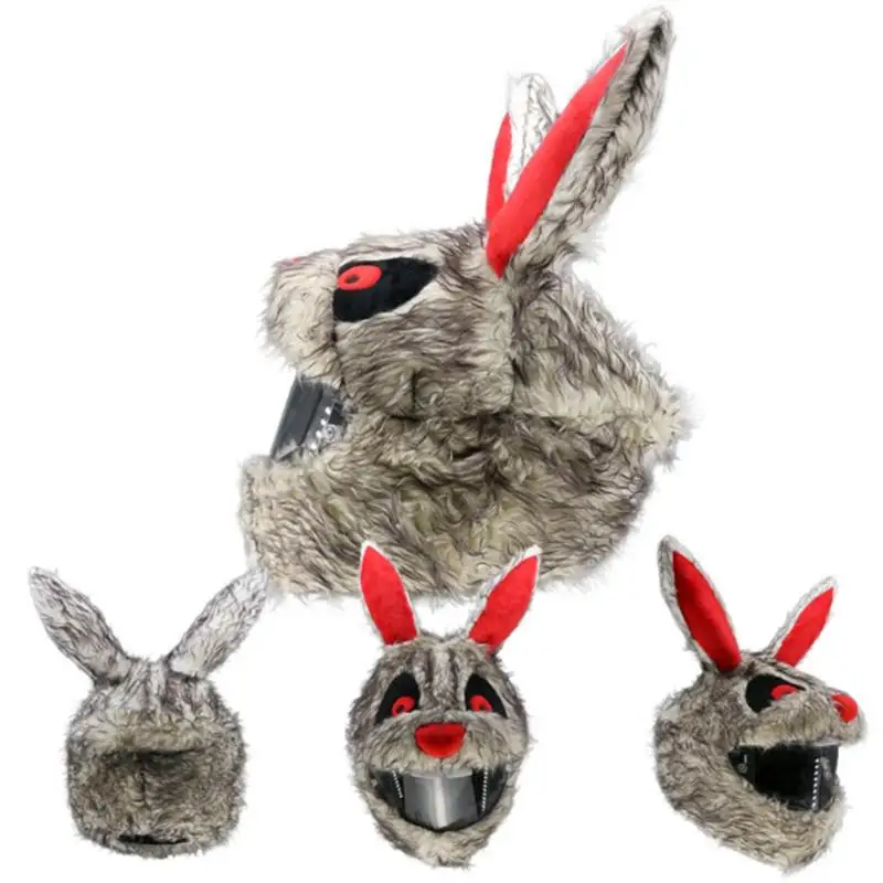 

Motorcycle Full Helmets Plush Cover motocross Cartoon Plush Helmets Hat cover Motorcycle Plush Helmets Cover moorbike accessory