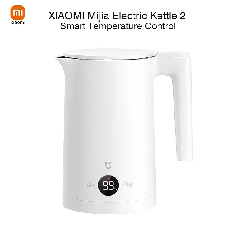 XIAOMI Mijia elektryczny czajnik wody z regulacją temperatury 1.5L 220V inteligentny wyświetlacz bojler ze stali nierdzewnej do herbaty/kawy