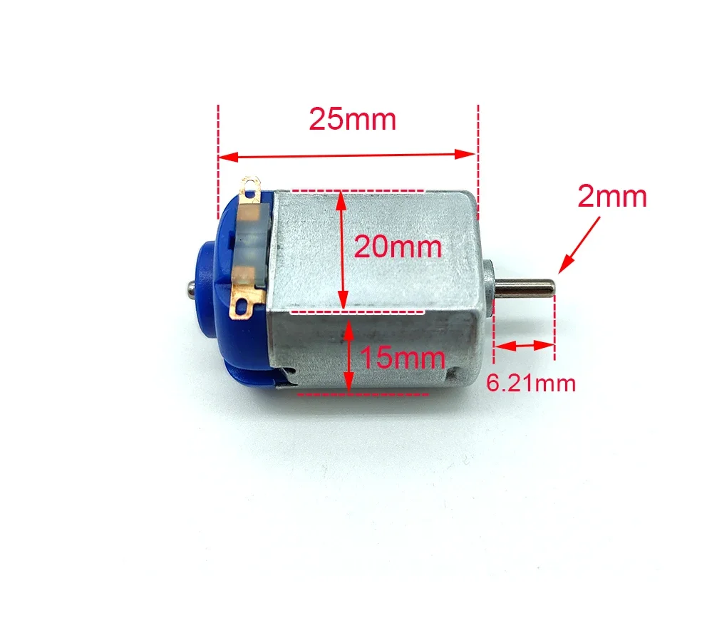 General Micro 130 Motor Engine for Kids Science Experiment DIY Slot Car Assembly Toy DC 1.5V-12V Compatible with 3V 3.7V 4000R view 5