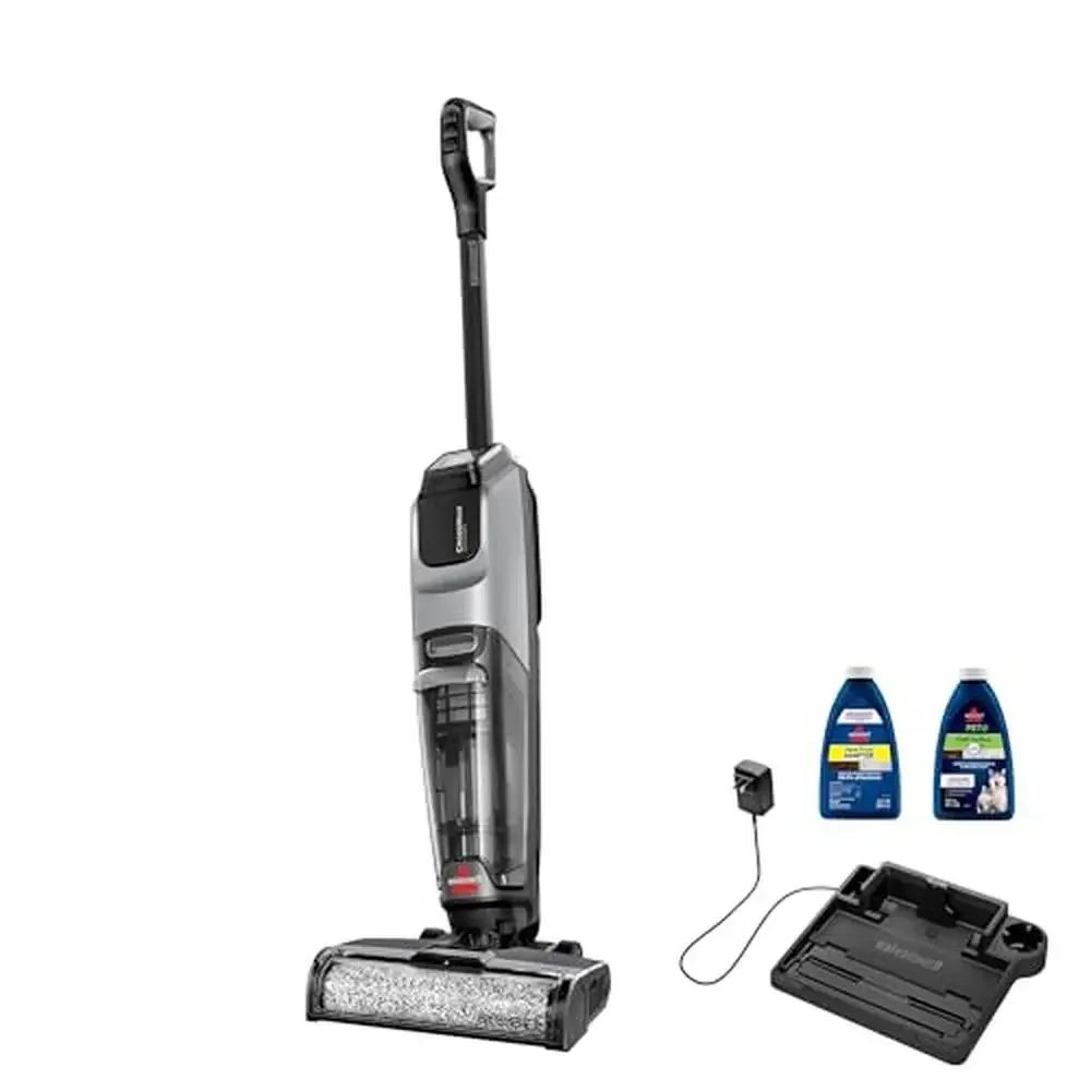 Multi-Surface Cordless Wet Dry Hard Floor Cleaner 30 Min Cordless Tangle-Free Tech Self-Cleaning Cycle BISSELL CrossWave