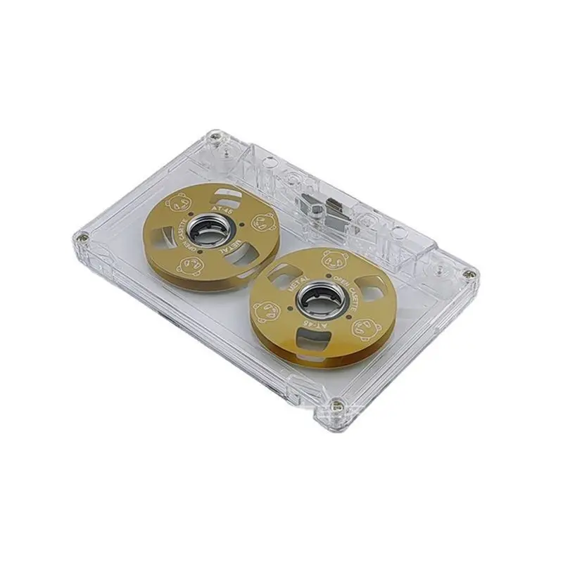 [B24B!】 Blank Cassette Retro Transparent Shell With Cassette For Music Recording Audio Accessories