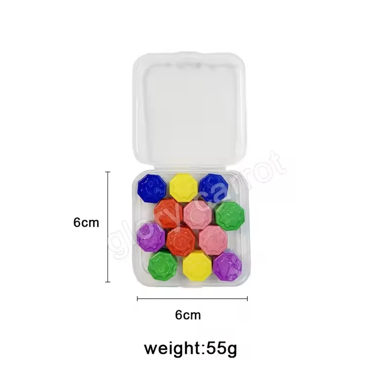 12Pcs/box Korea Traditional Play Game Gonggi Jack Stone Pebbles Set Exercise Colorful Fun Stress Grab Stones Party Relief Toy